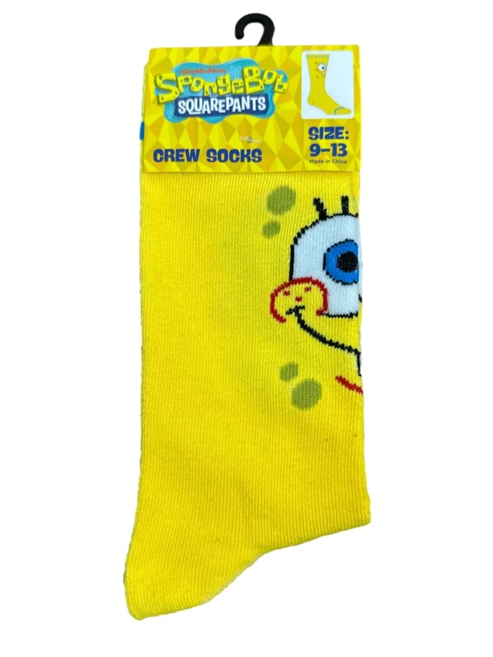 SpongeBob SquarePants Yellow Crew Socks